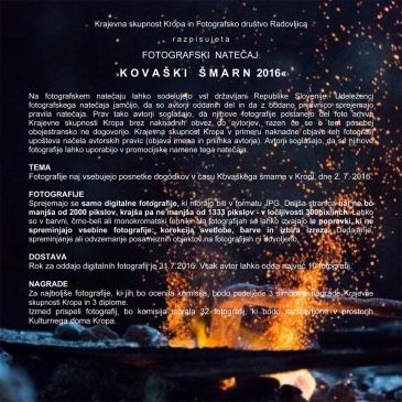 Fotografski natečaj: Kovaški šmarn 2016