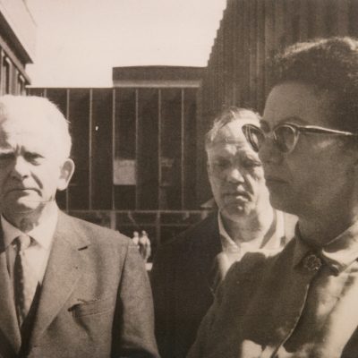 Josip Vidmar, Matej Bor in Mira Mihelič okoli leta 1964