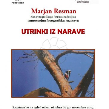 Fotografska razstava “Utrinki iz narave”