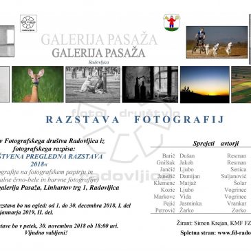Društvena pregledna fotografska razstava 2018