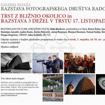 Plakat razstave Trst z okolico